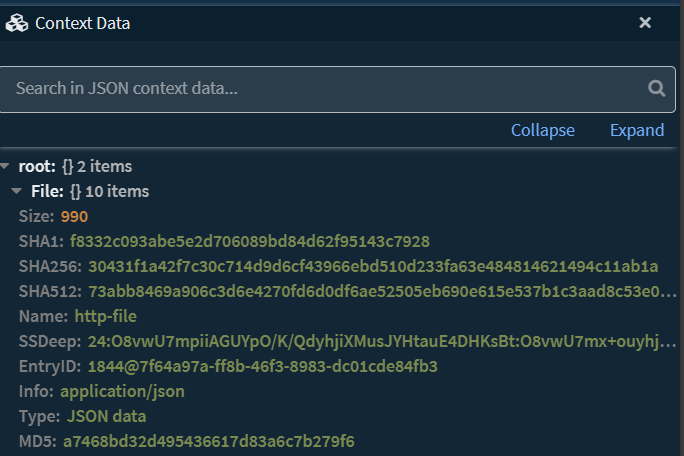 File output - Context