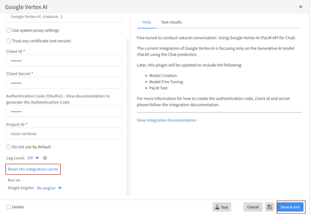resetIntegrationCache