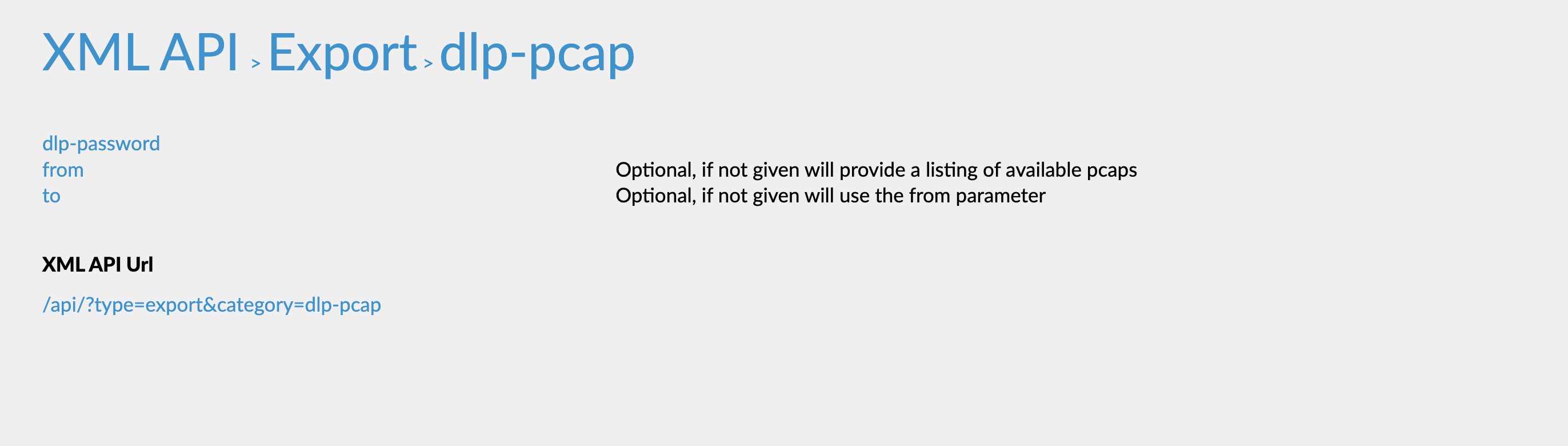 dlp pcap api